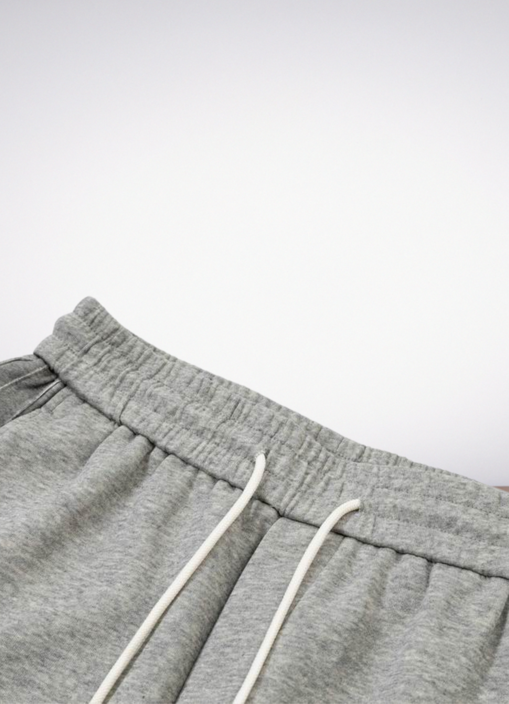 Logo embroider long pants Grey