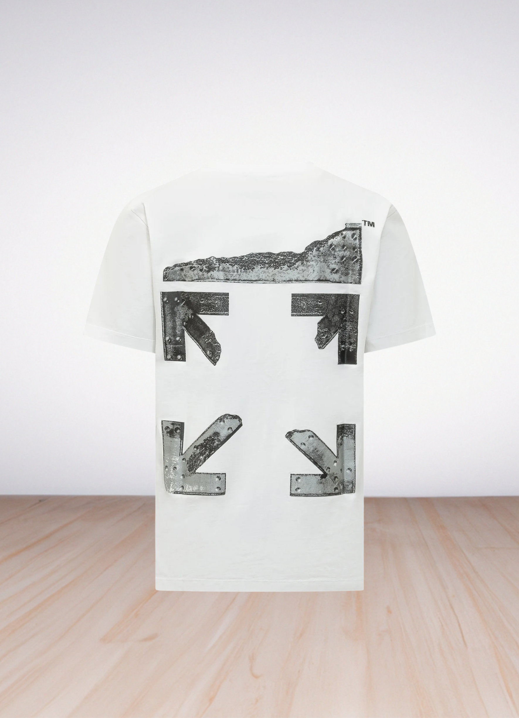 arrow short-sleeved T-shirt בצבע לבן