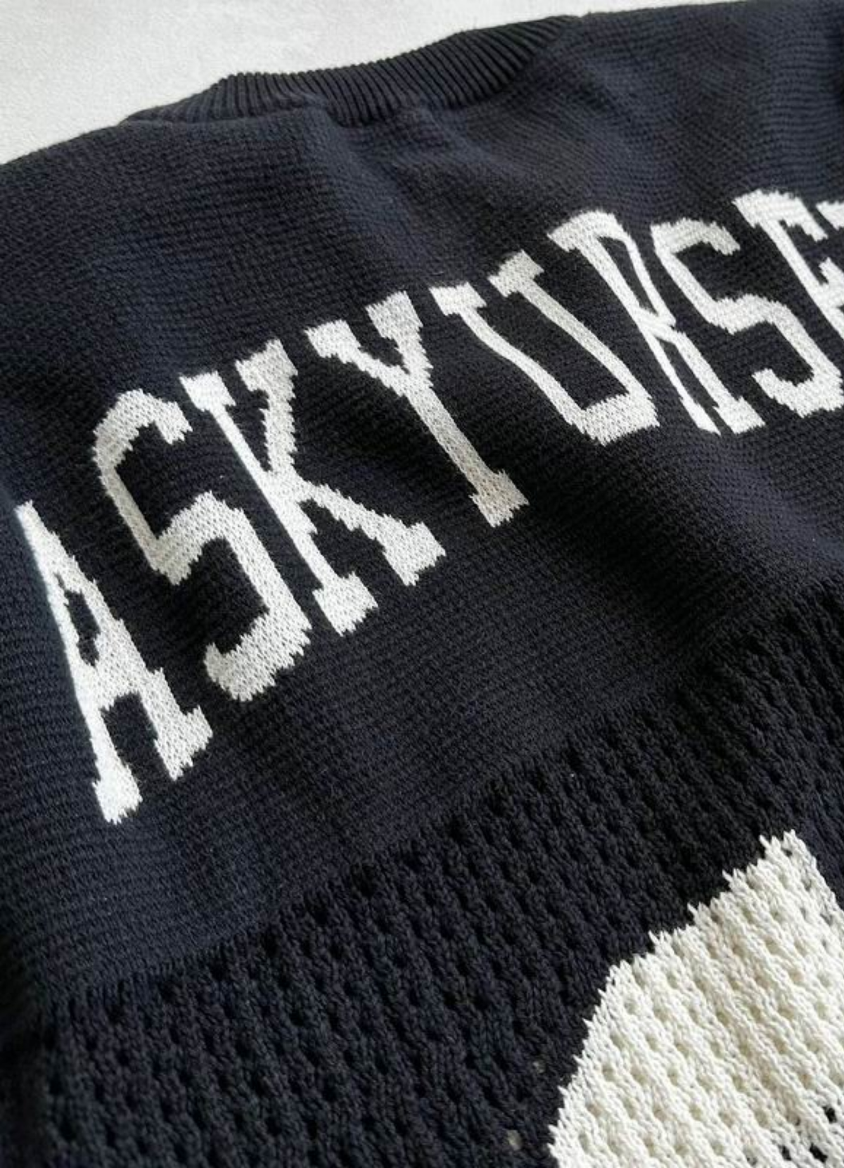 KNIT MESH BLACK JERSEY 10