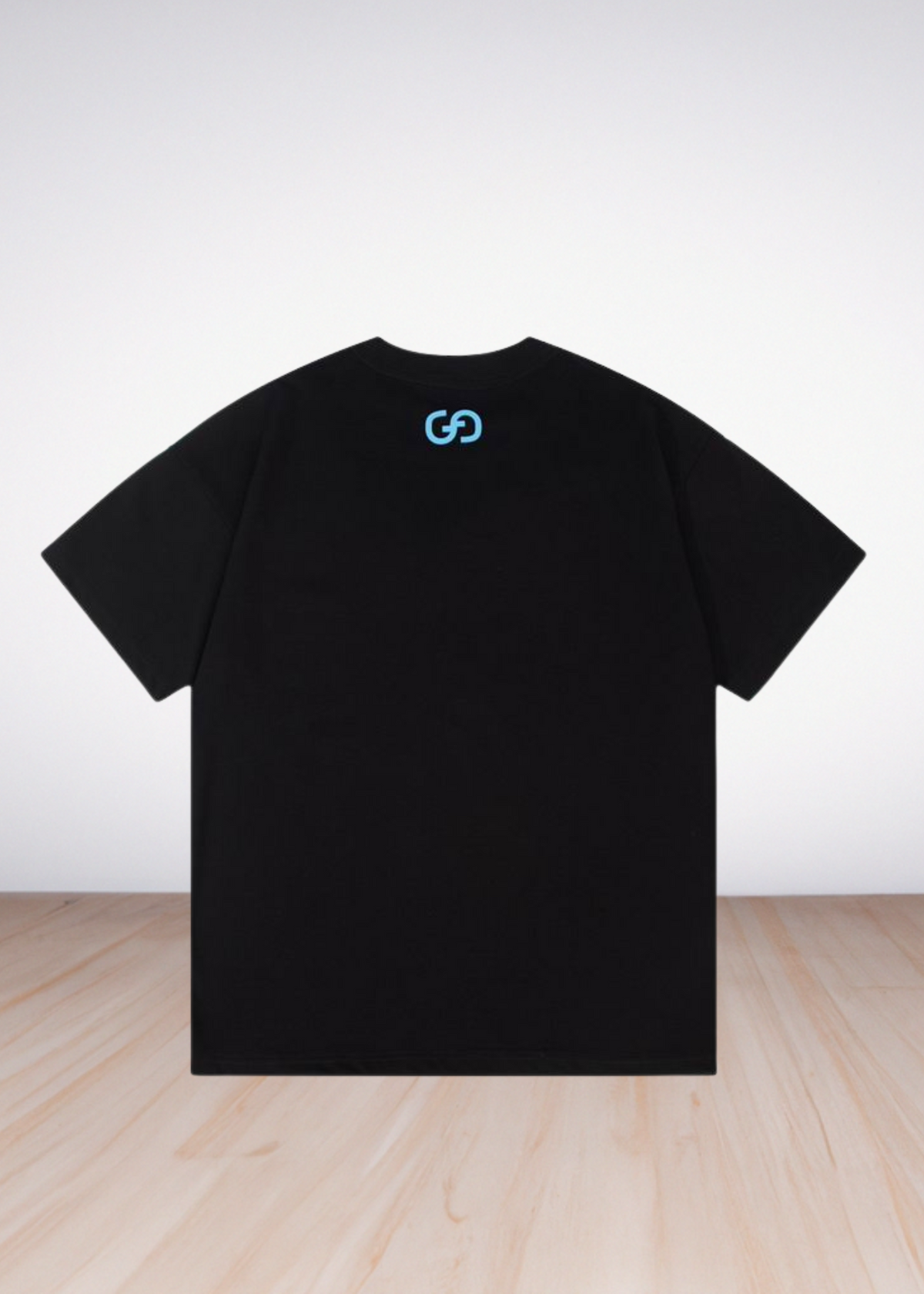 logo Print T shirt Black