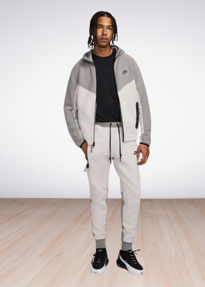 חליפה נייק טק – Nike Tech - GREY & WHITE
