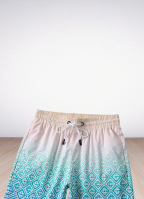 Gradient Monogram deck shorts בגד ים