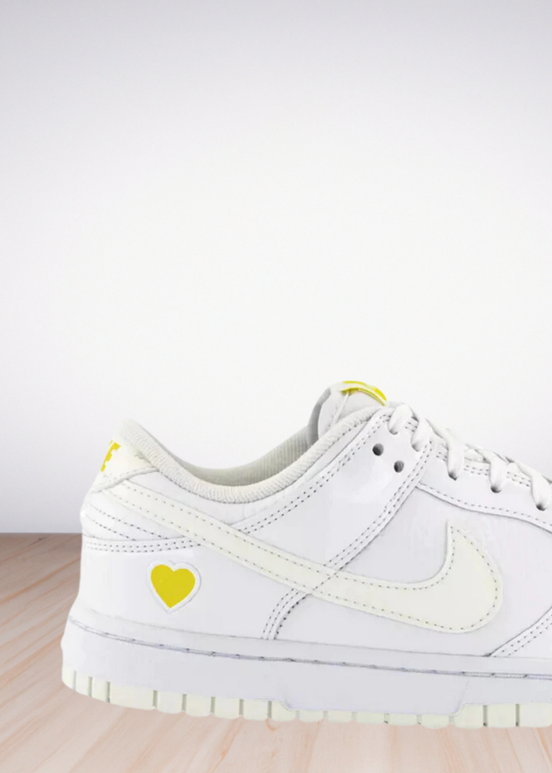 Nike Dunk wmns low white sail opti yellow
