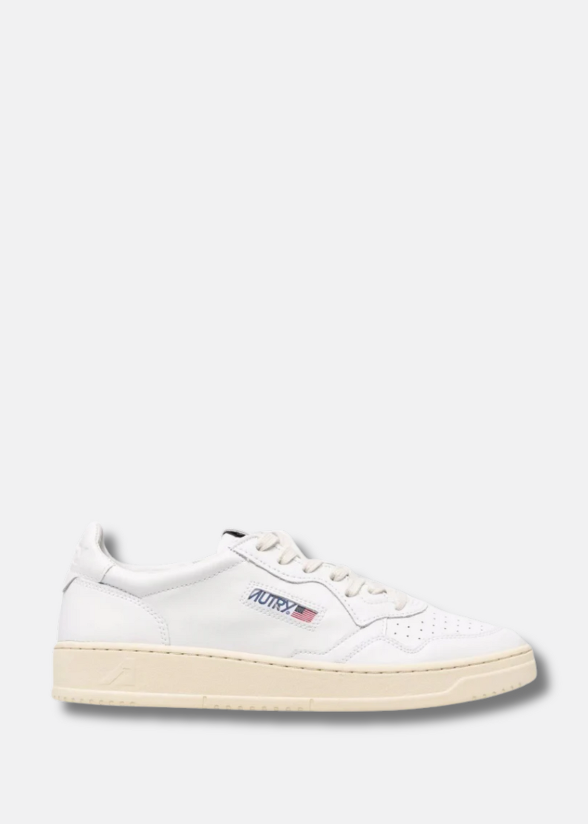 embroidered-logo lace-up sneakers