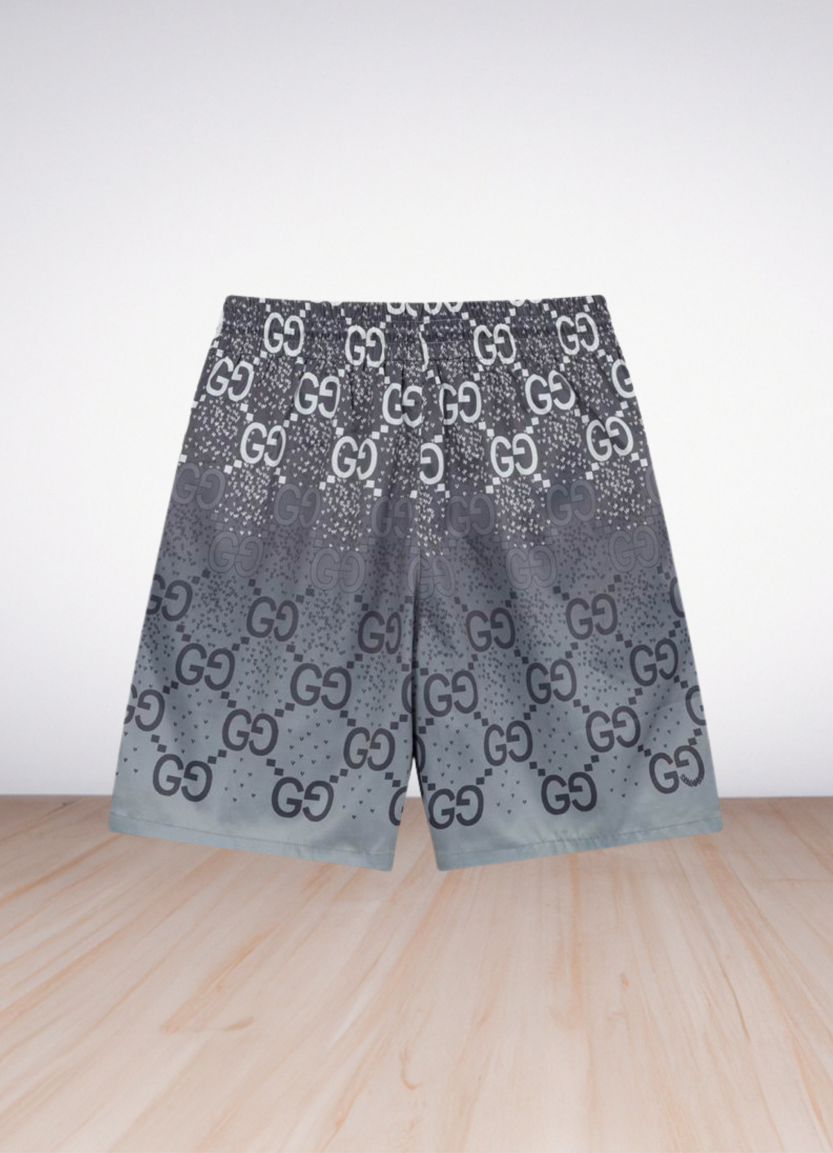 logo-print swim shorts בגד ים