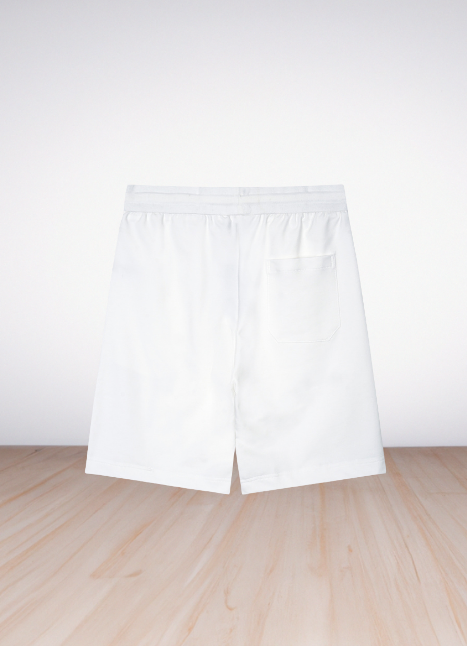 מכנסי שורטס Casablanca בצבע אפור בהיר עם הדפס גרפי צבעוני