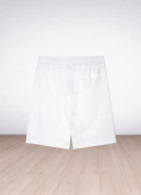 מכנסי שורטס Casablanca בצבע אפור בהיר עם הדפס גרפי צבעוני