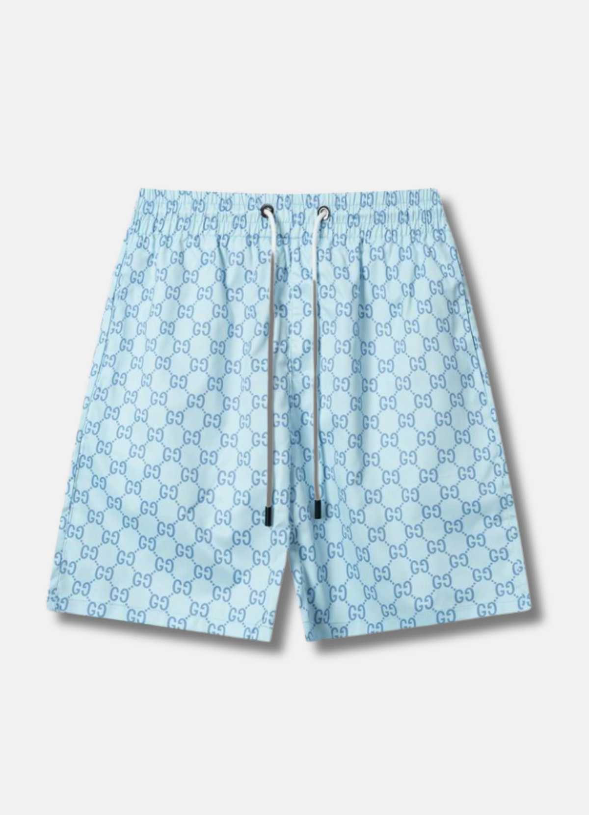 logo-print swim shorts בגד ים
