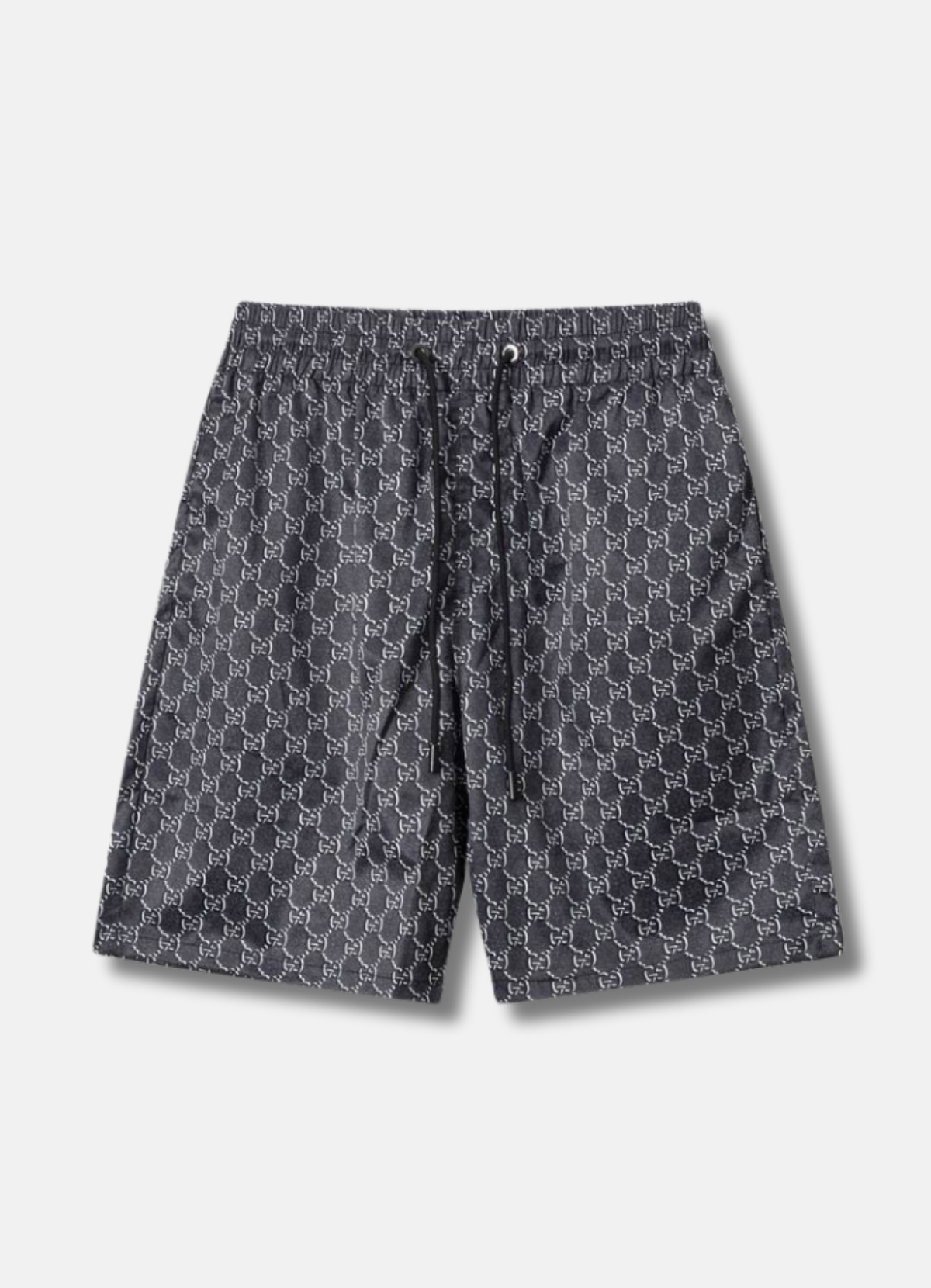 logo-print swim shorts בגד ים