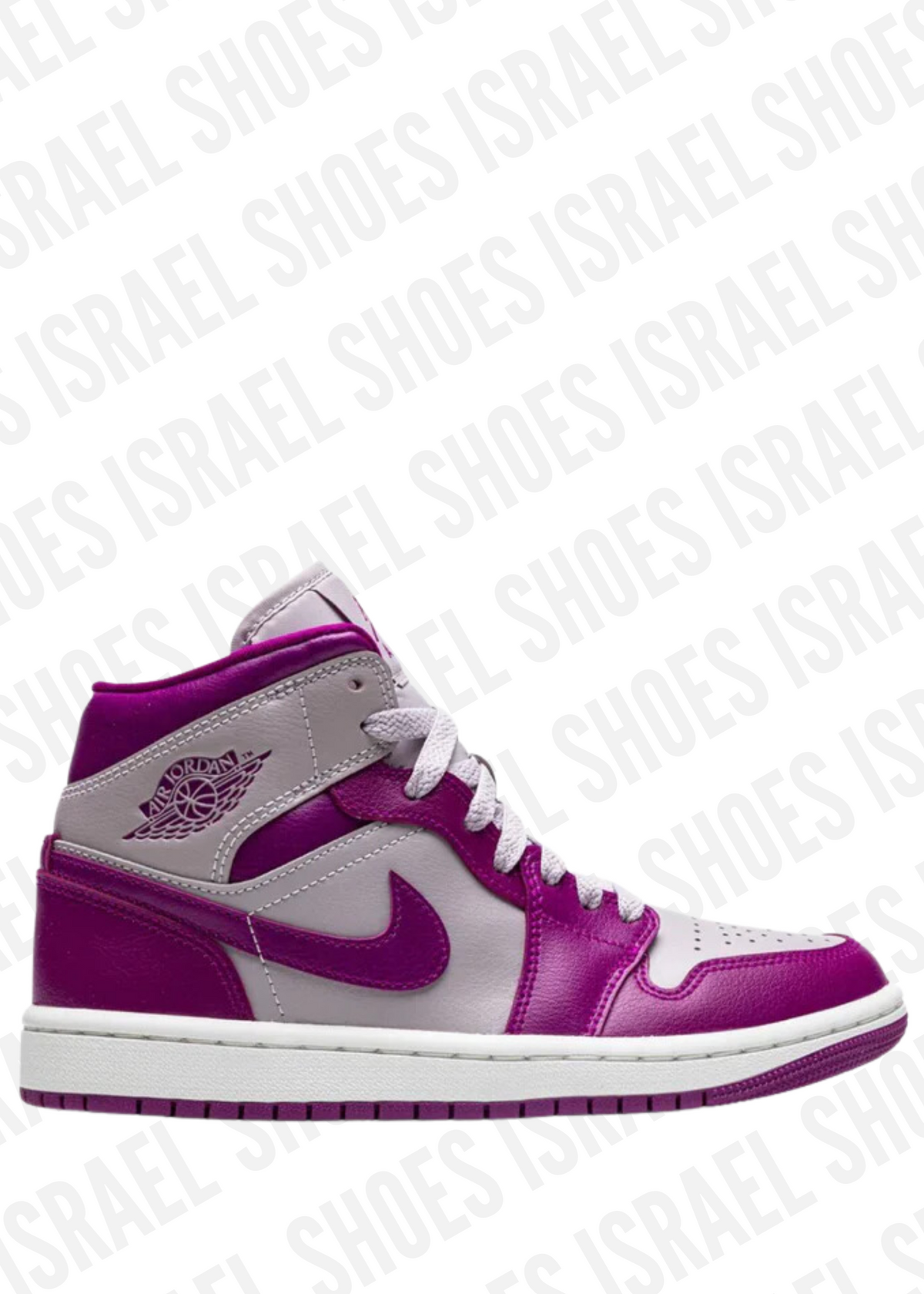 Air Jordan 1 Mid Grey Purple sneakers