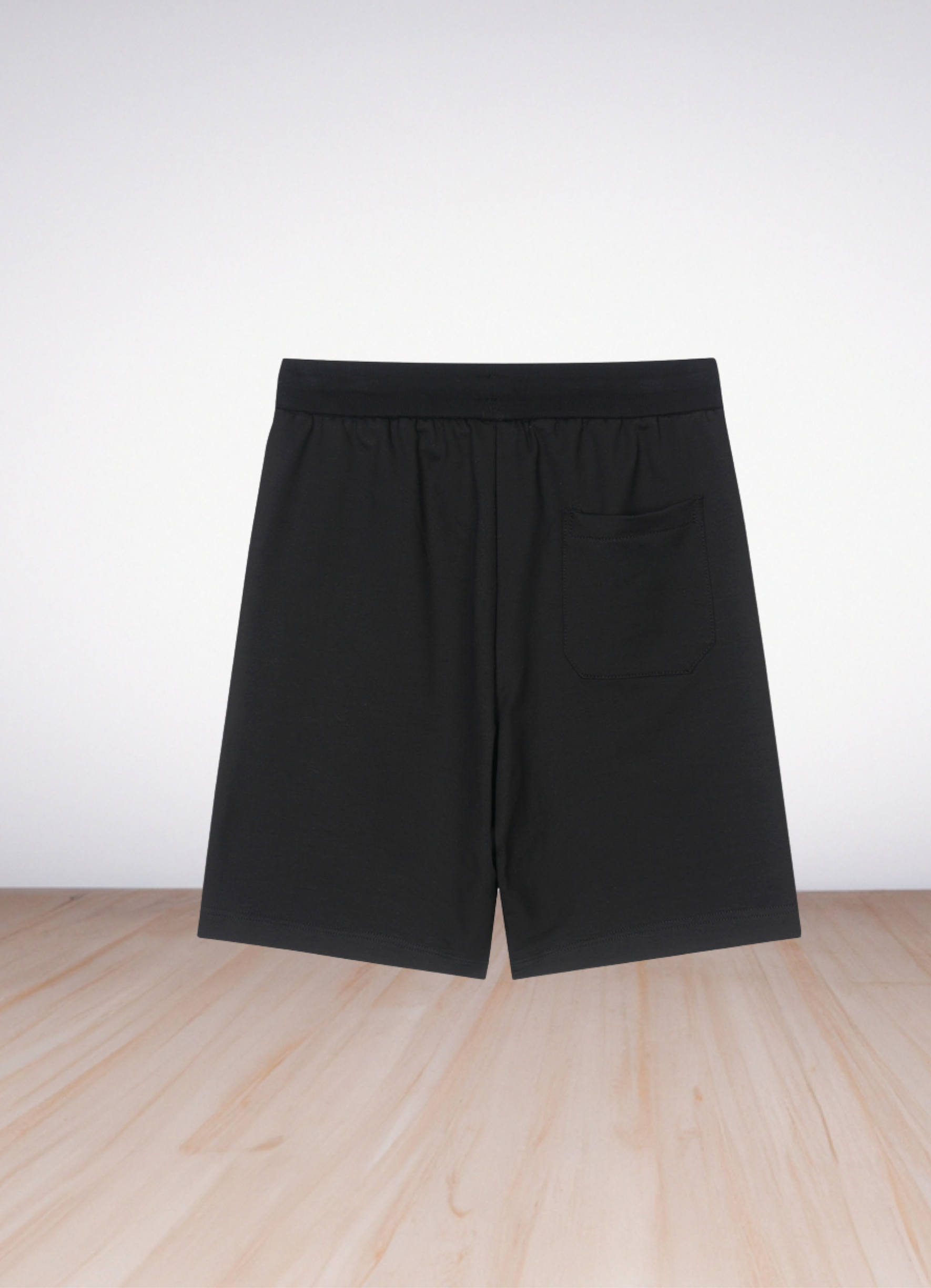 מכנסי שורטס Casablanca בצבע שחור עם הדפס לוגו צבעוני