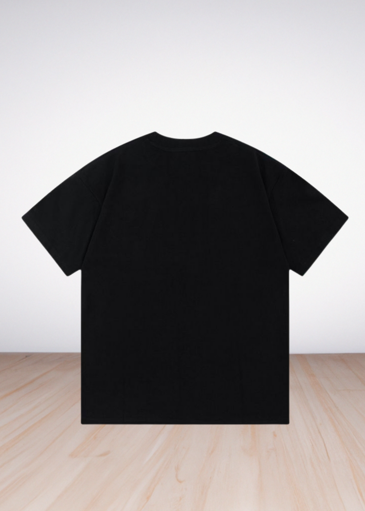 logo Print T shirt Black