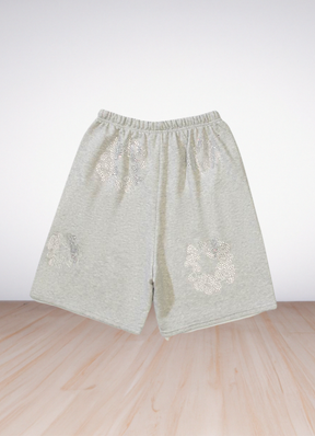 Cotton Wreath Shorts Grey