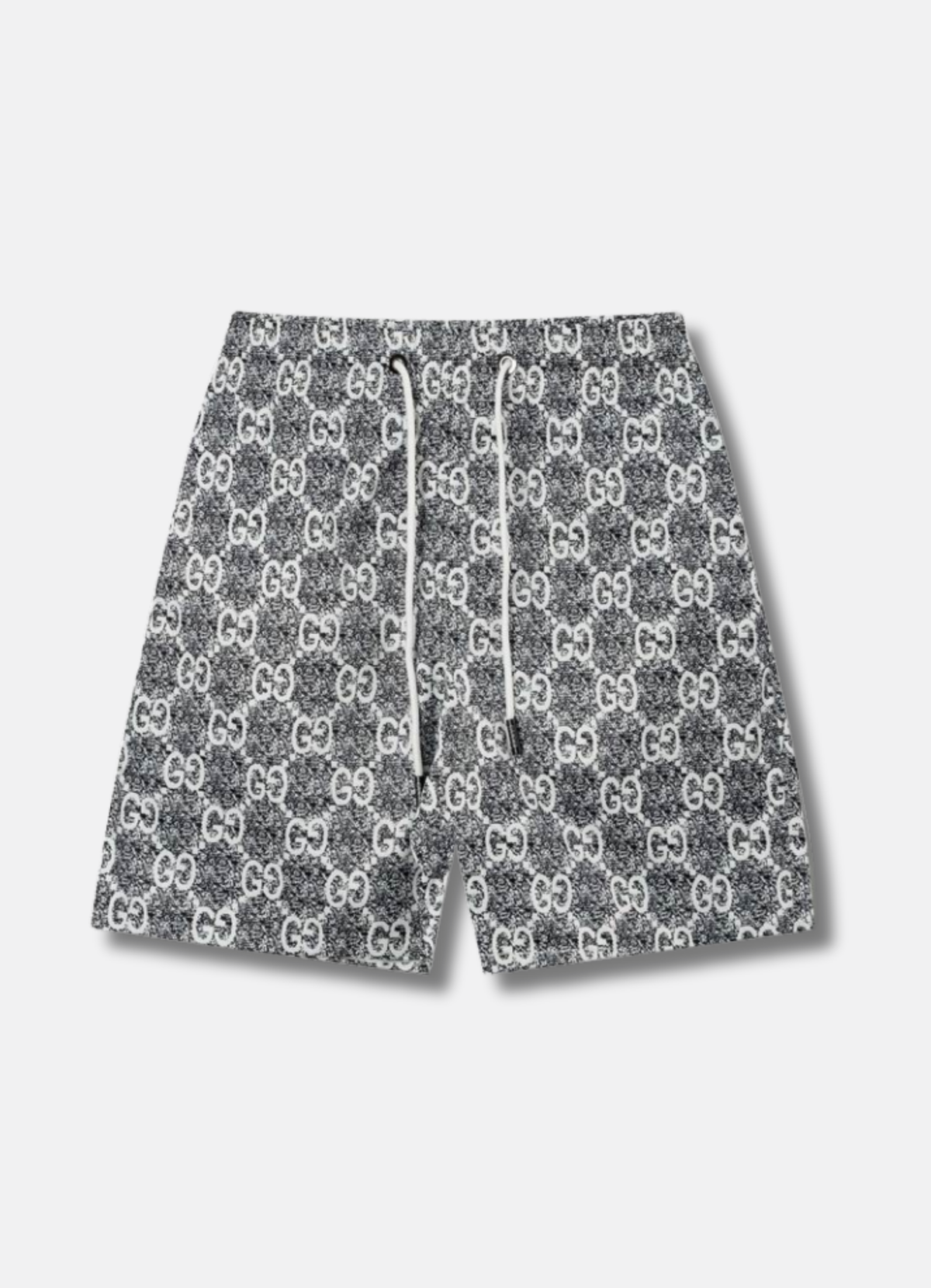 logo-print swim shorts בגד ים