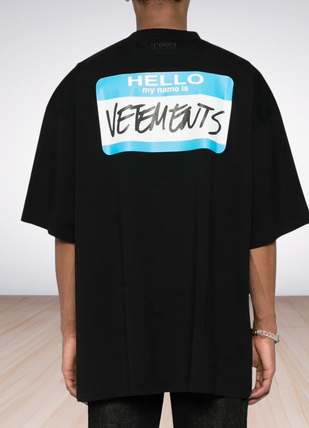 logo-print cotton T-shirt Black
