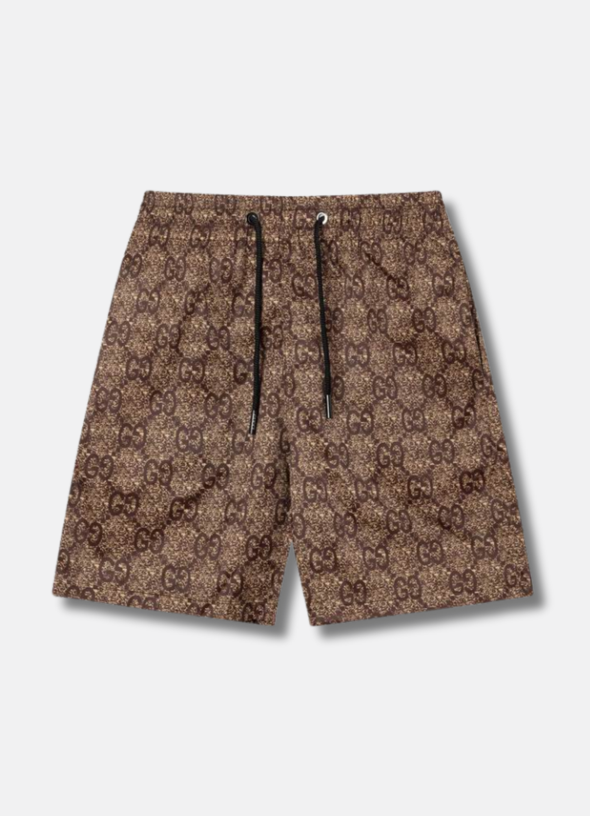 logo-print swim shorts בגד ים