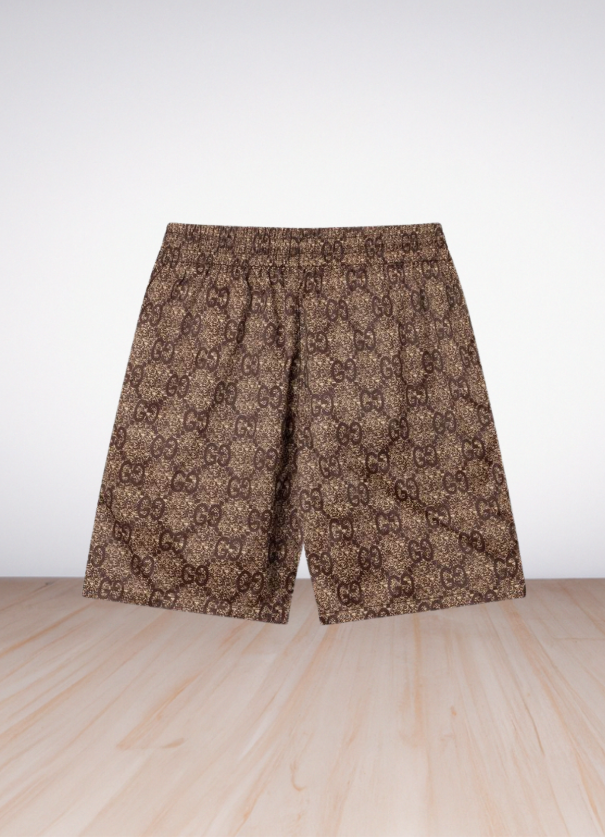 logo-print swim shorts בגד ים