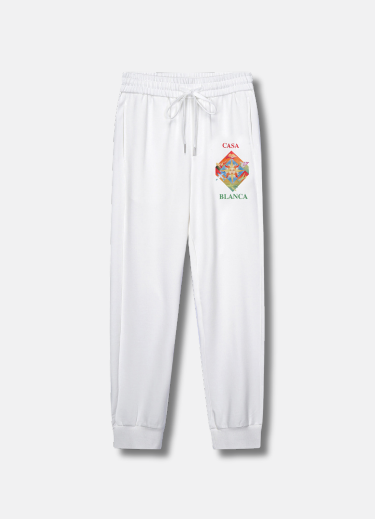 Logo print long pants