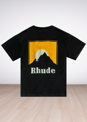 Logo Print T shirt Black